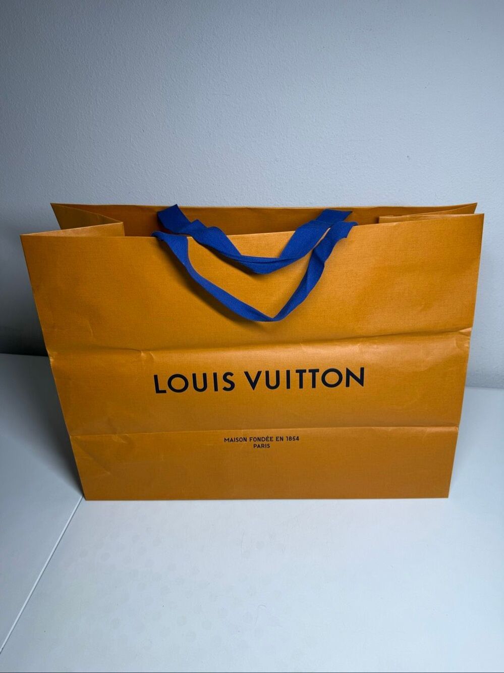 Louis Vuitton Large Orange Shopping Bag Luxury Designer Gift Packaging 23″ × 17″